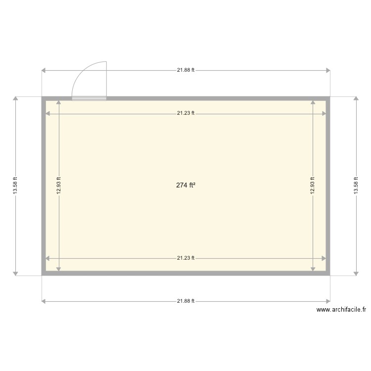 Col 1 room. Plan de 0 pièce et 0 m2