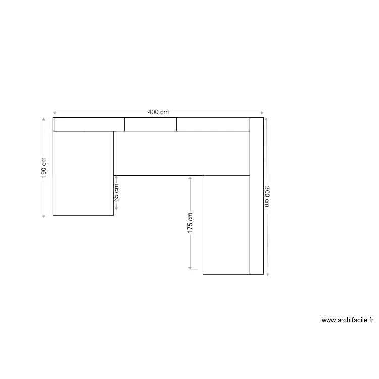 projet infinity bureau . Plan de 
