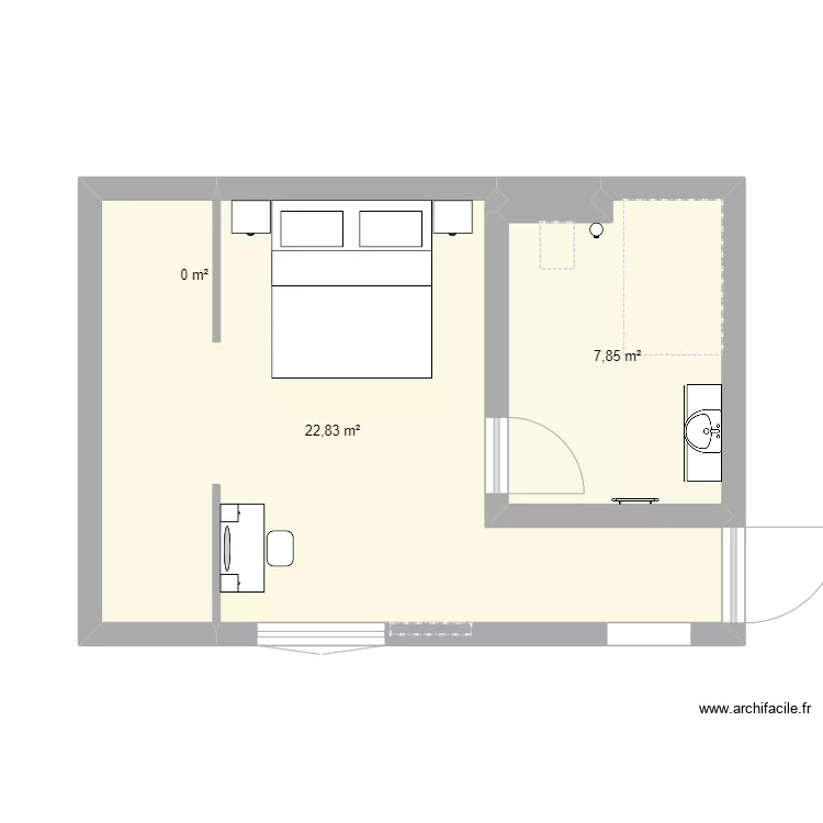 chambre . Plan de 