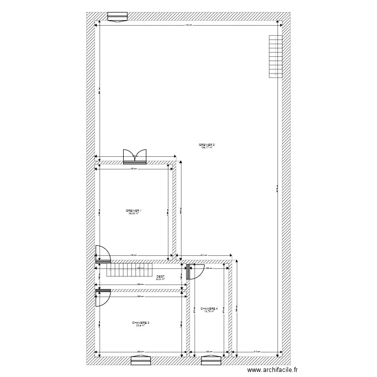 PICARD ETAGE. Plan de 0 pièce et 0 m2