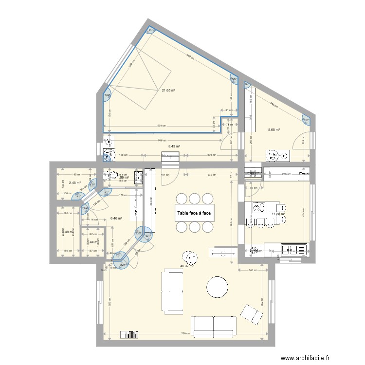 RdC variante 5. Plan de 0 pièce et 0 m2