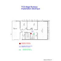 TCS étage Bureaux Implantation électrique