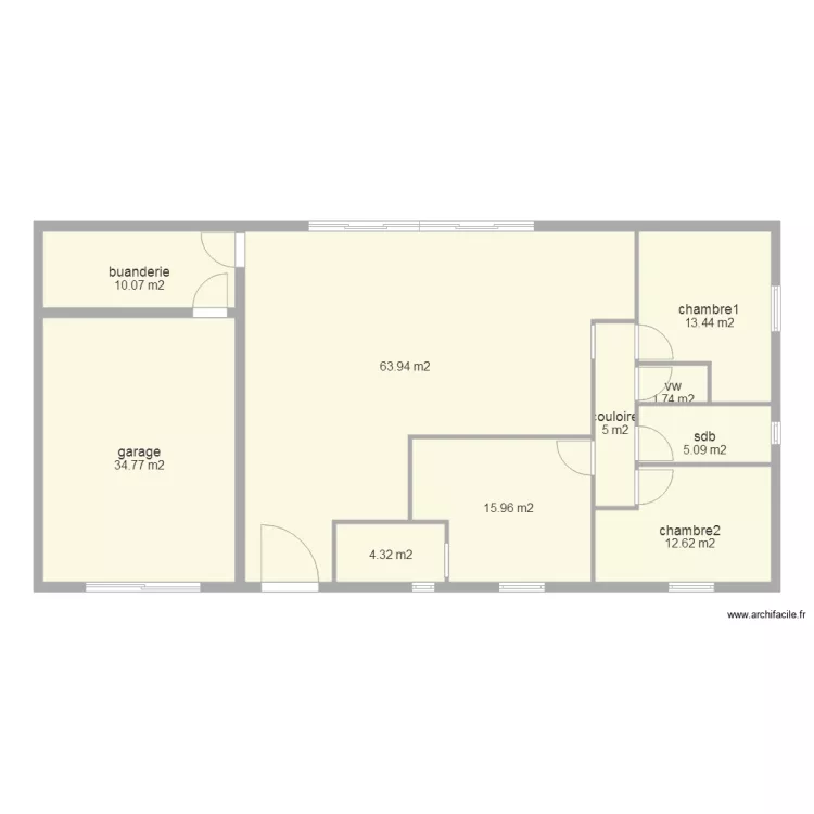 maison a construire. Plan de 