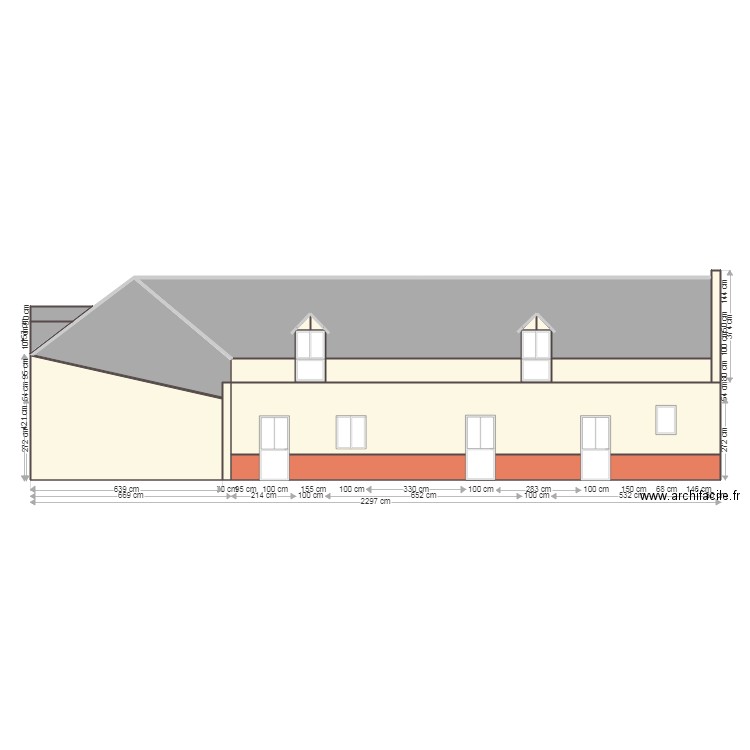 carlepont facade arriere. Plan de 0 pièce et 0 m2