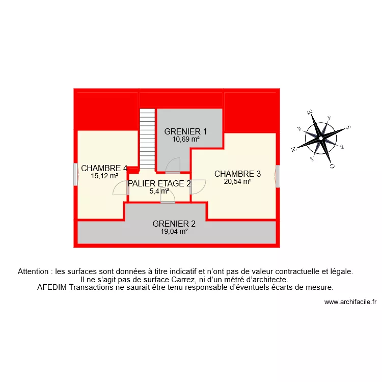 BI 4985 ETAGE 2 MAISON. Plan de 