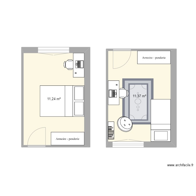 ChambreElioth. Plan de 0 pièce et 0 m2