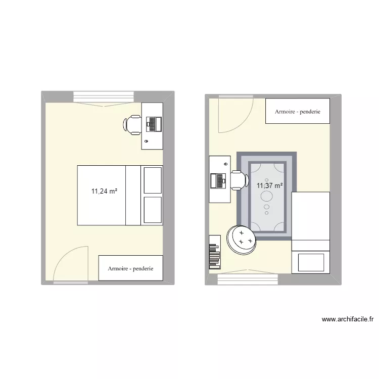 ChambreElioth. Plan de 