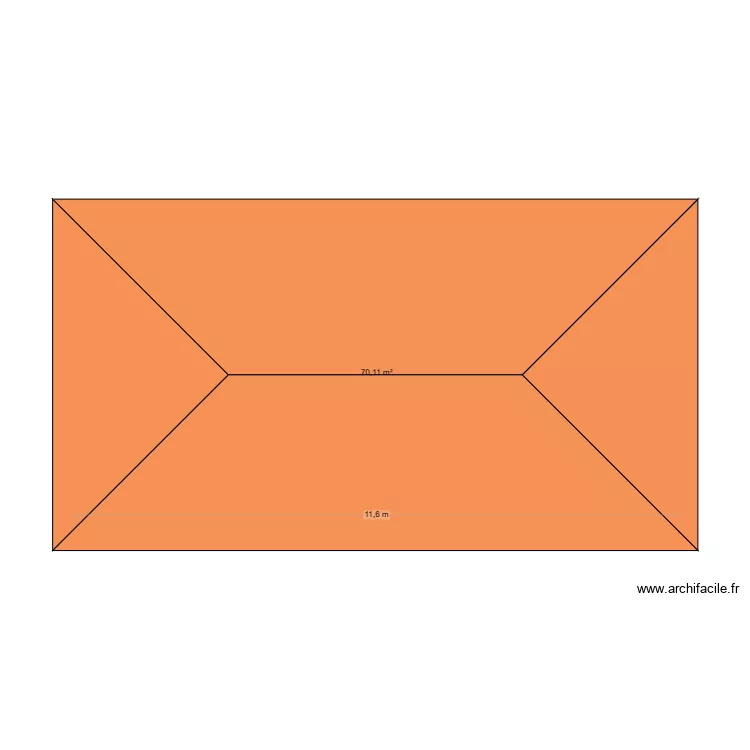 yvette. Plan de 1  et 70 m²