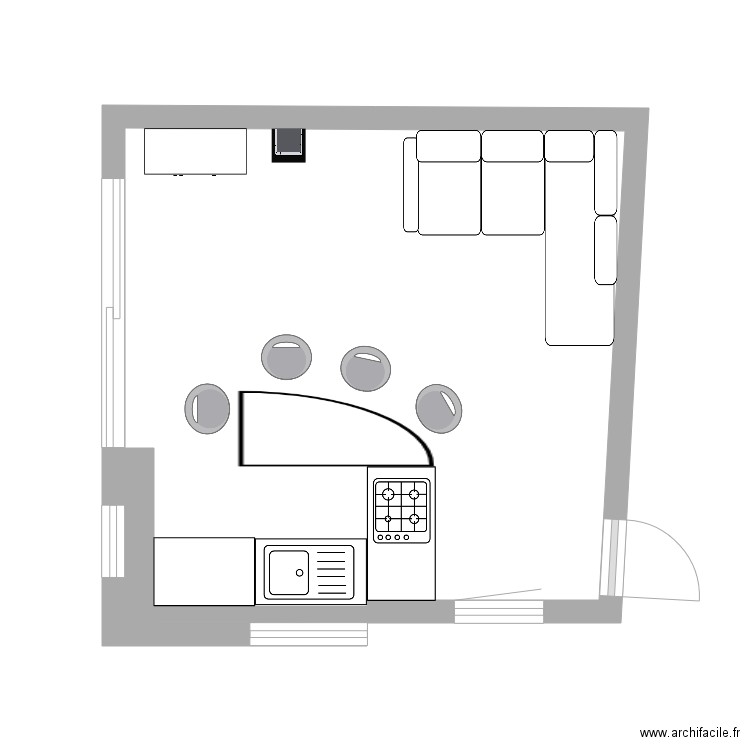 cuisine. Plan de 0 pièce et 0 m2