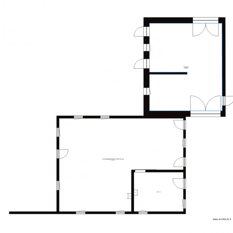 Scheune und Stall Erdgeschoss. Plan de 0 pièce et 0 m2