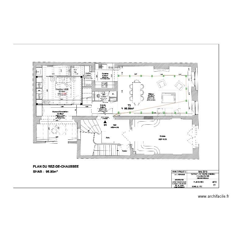 albert de mun rdc. Plan de 0 pièce et 0 m2