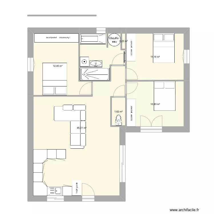 maison 2. Plan de 