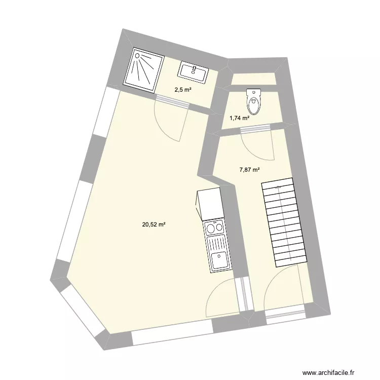 Chauss&eacute;e de boondael. Plan de 