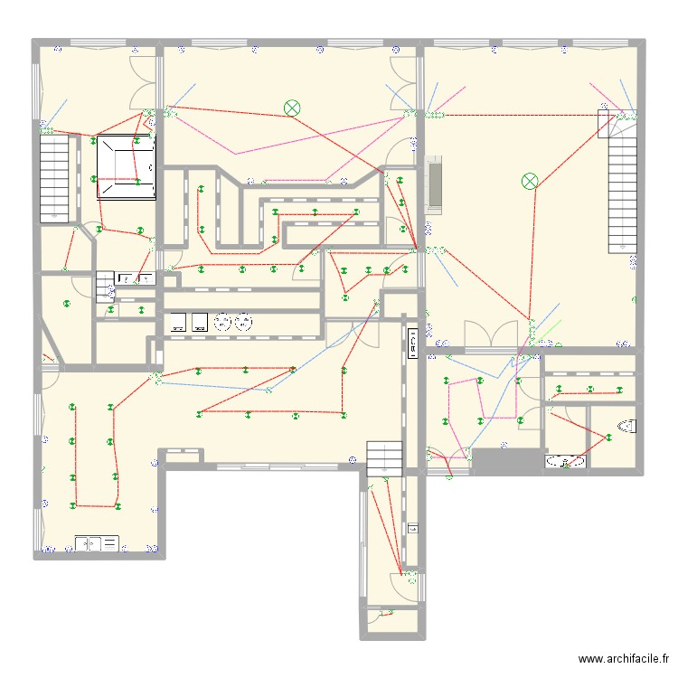 PARKER. Plan de 27 pièces et 203 m2