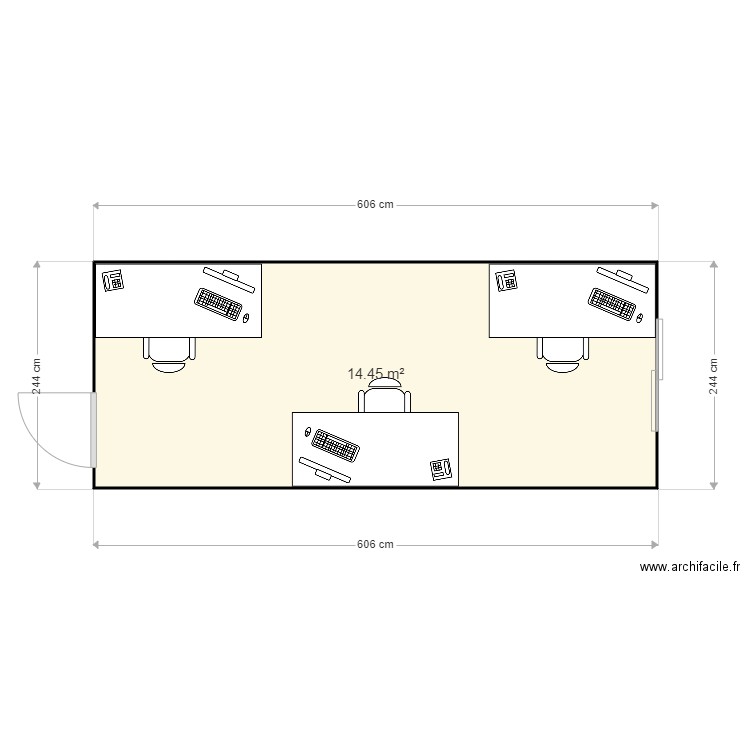 AXE BUREAU. Plan de 0 pièce et 0 m2