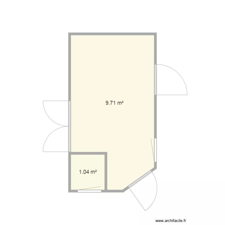 maison en salle H2. Plan de 