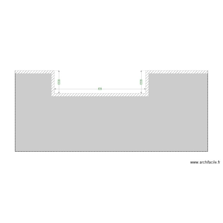 Plan coupe Piscine Lemoine. Plan de 0 pièce et 0 m2