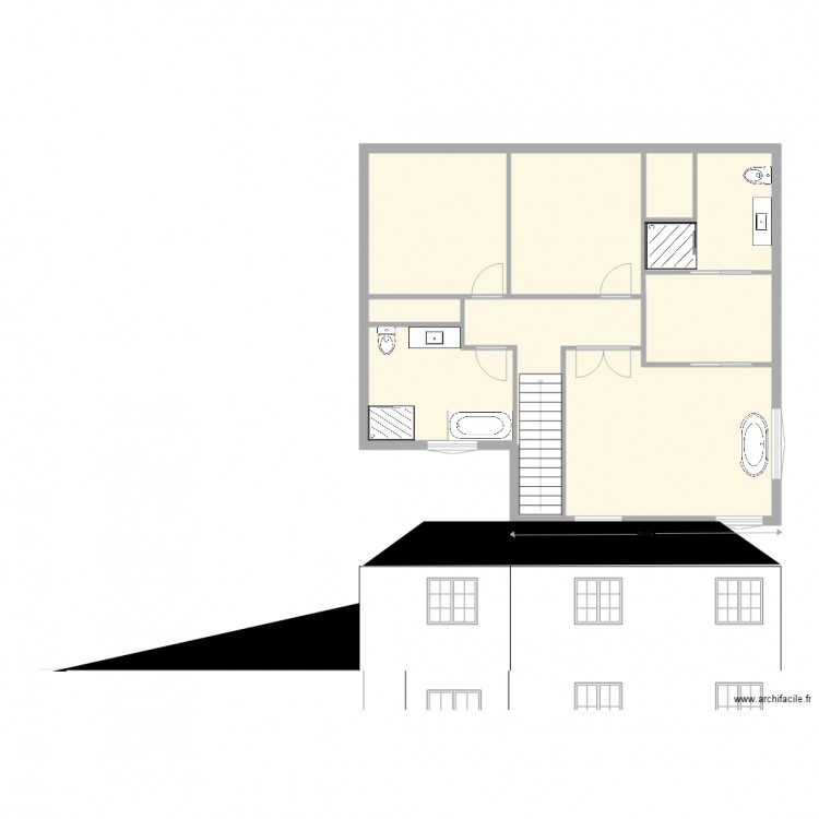 maison 2 étage garage double a gauche. Plan de 0 pièce et 0 m2