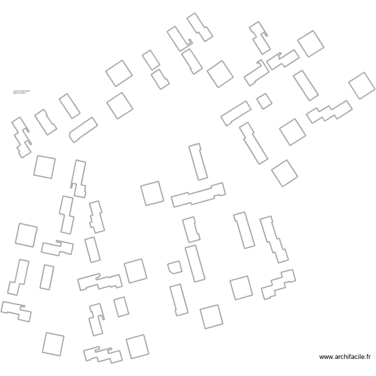 LES PLAN BRUN CERGY. Plan de LES PLAN BRUN CERGY. Plan de