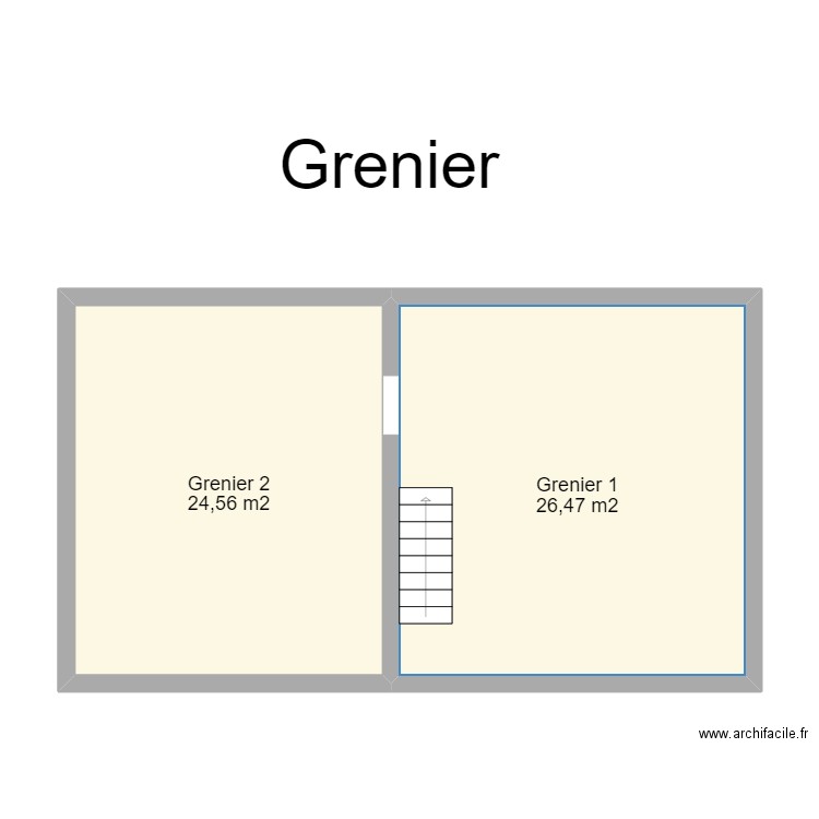 Grenier Félix Lacourt 159. Plan de 0 pièce et 0 m2