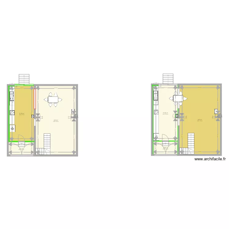 COYARD  ETOGES. Plan de 