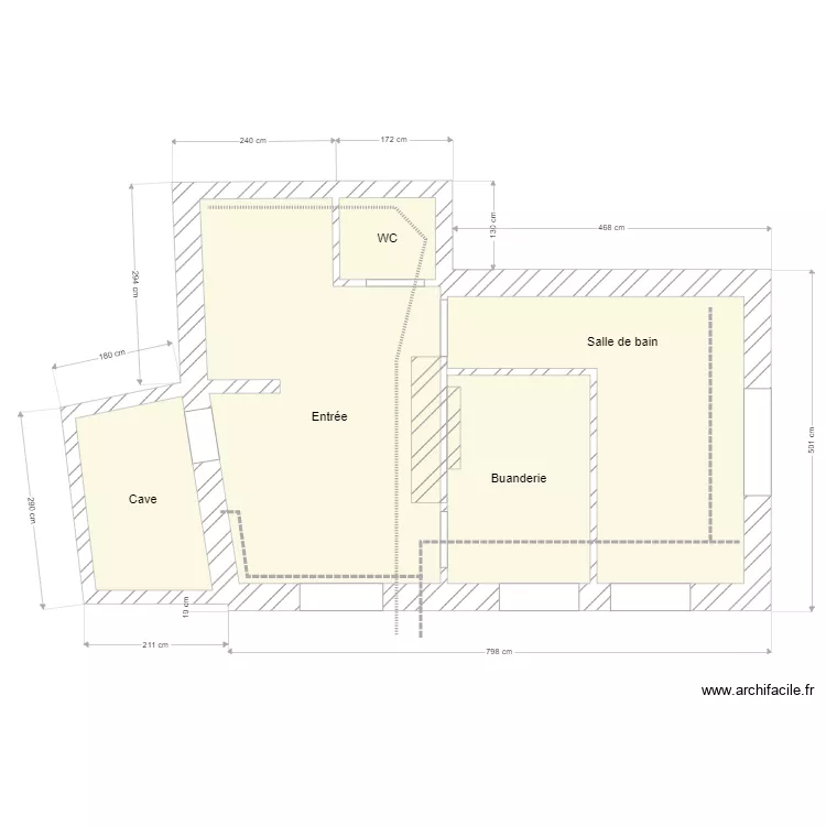 rez de chauss&eacute;e . Plan de 