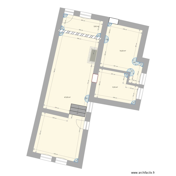 her avec modif2. Plan de 0 pièce et 0 m2