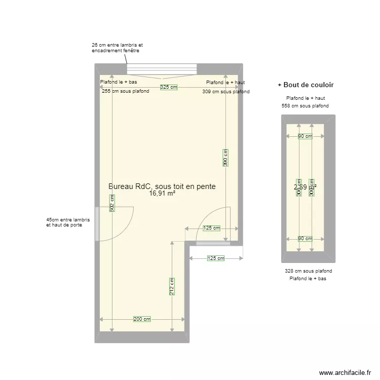 Bureau Aigues Vives. Plan de 
