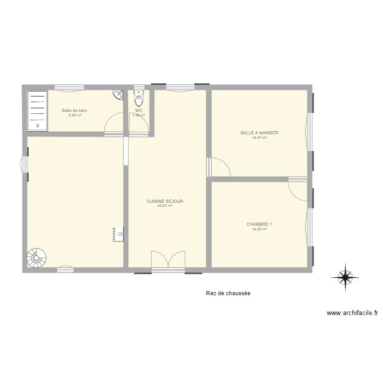 HERMIIER MAISON. Plan de 0 pièce et 0 m2