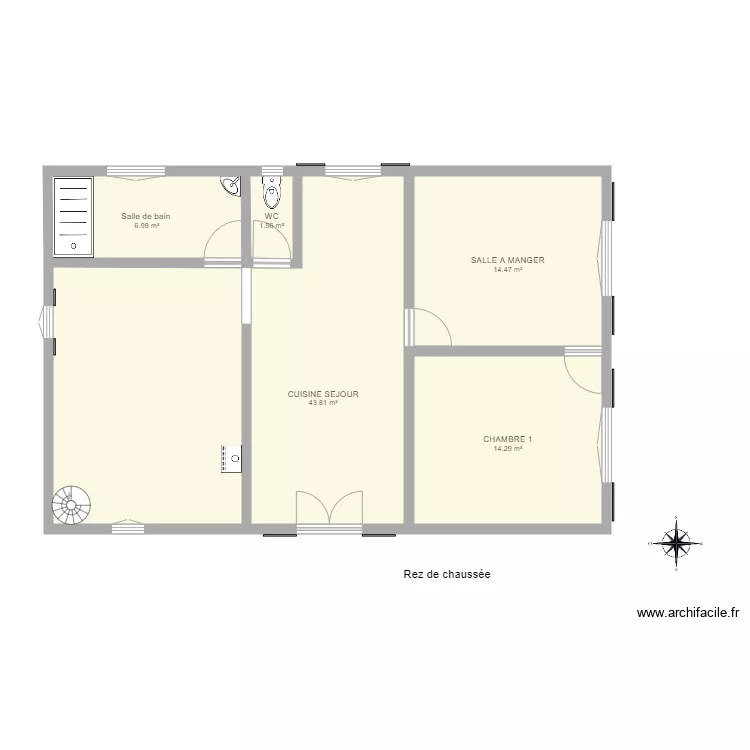 HERMIIER MAISON. Plan de HERMIIER MAISON. Plan de