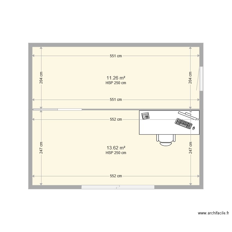 extension. Plan de 0 pièce et 0 m2