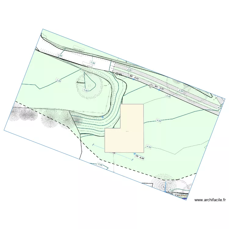 Carport solaire base. Plan de 