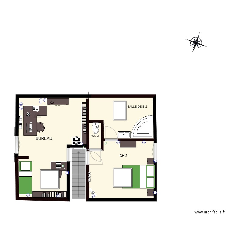  COMBLES. Plan de 0 pièce et 0 m2