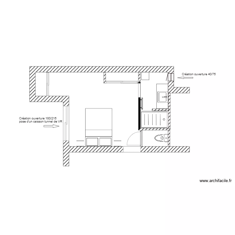 MACONNERIE CREATION OUVERTURES. Plan de 