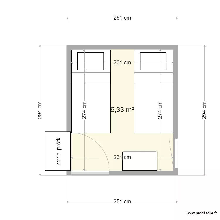 Espagne Chambre enfants meublée. Plan de Espagne Chambre enfants meublée. Plan de