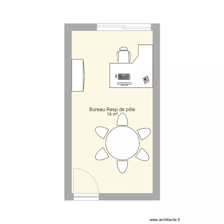 Bureau Delphine. Plan de 