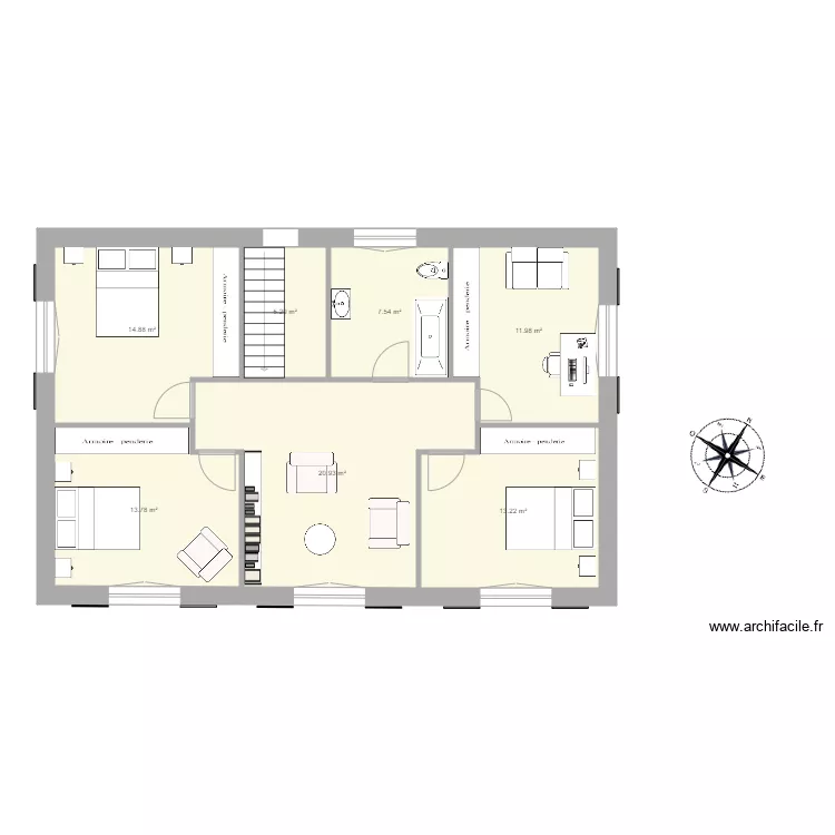 Saint Rustice. Plan de 