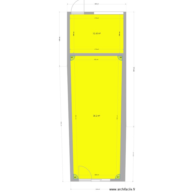 baylet existant rdc. Plan de 0 pièce et 0 m2