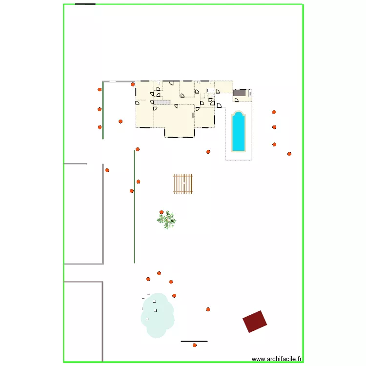 jardin de Pierre emplacement boites de dérivation connues . Plan de jardin de Pierre emplacement boites de dérivation connues . Plan de