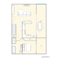 plan amenagement rdc et etage 160m2 avec veranda rectractable