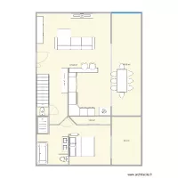 plan amenagement rdc et etage 160m2 avec veranda rectractable