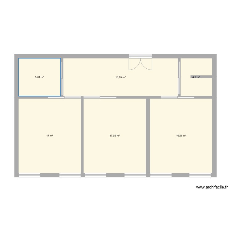 Plan 55m2 - Plan dessiné par Megh06