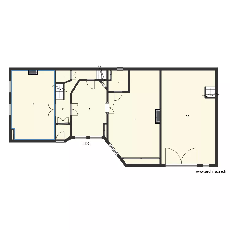 185004 HENRIONNET. Plan de 