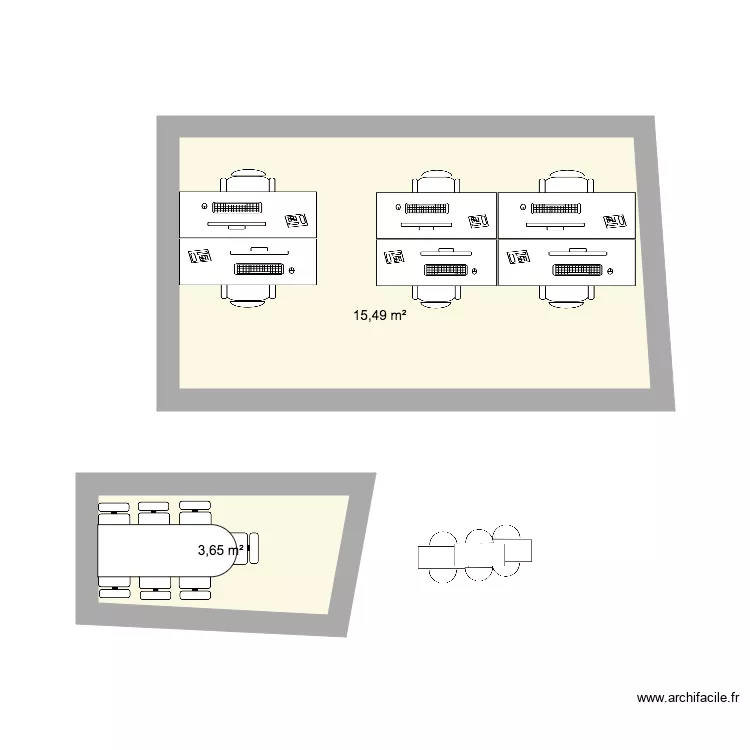 LOCAUX INVISTY. Plan de 