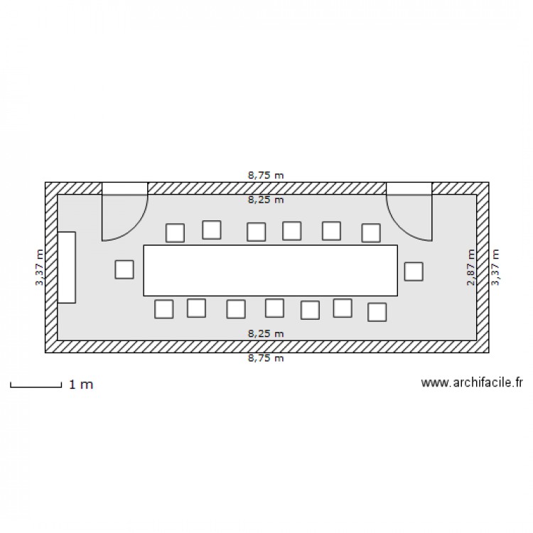 Salle de réunion. Plan de 0 pièce et 0 m2