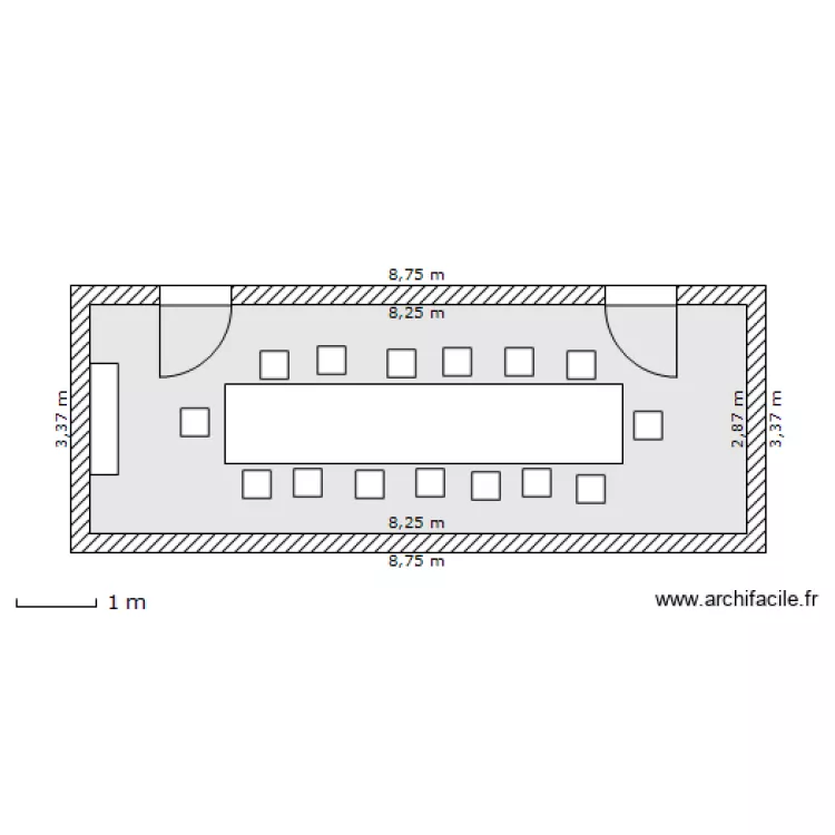 Salle de réunion. Plan de Salle de réunion. Plan de