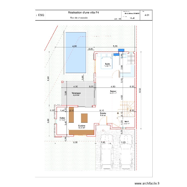 M ZEMIR . Plan de 0 pièce et 0 m2