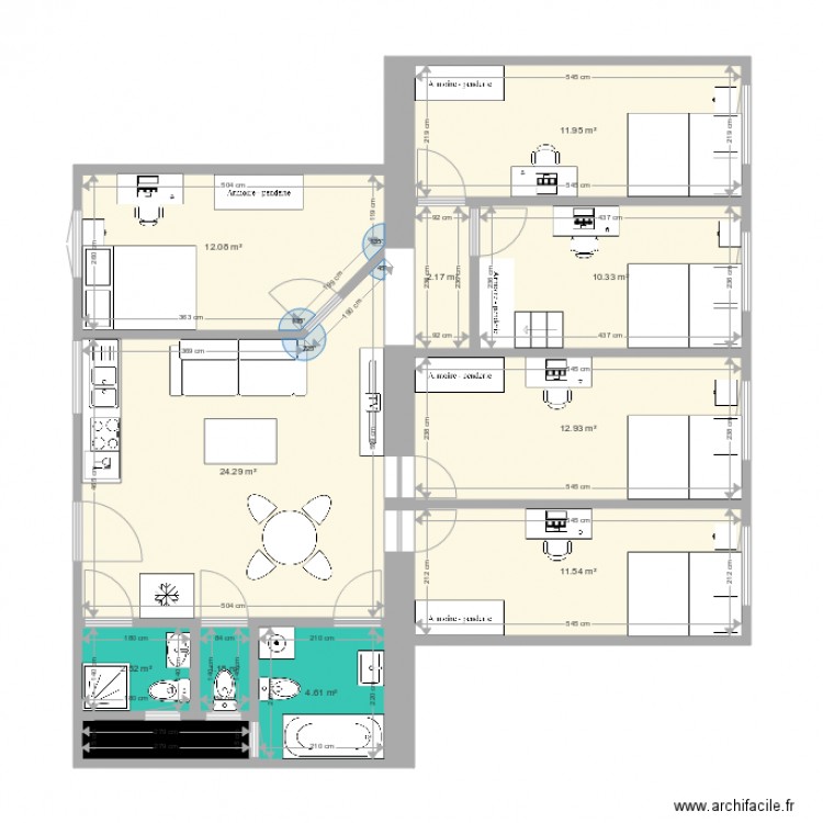 Szinva utca 2 plan aménagement 1. Plan de 0 pièce et 0 m2