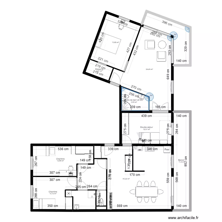 Appartement. Plan de Appartement. Plan de