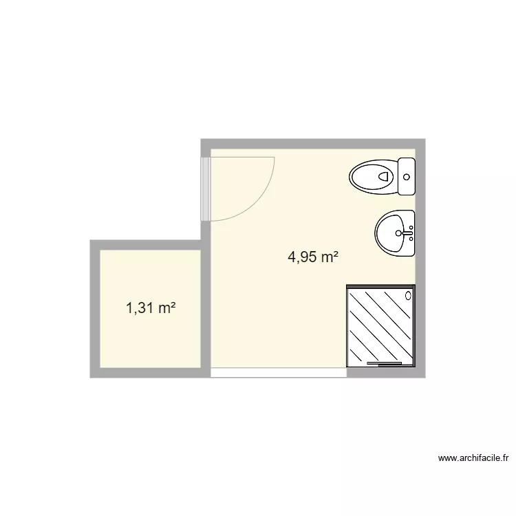 Henry existant SDB. Plan de 